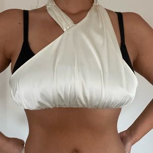 White Crop Top, We Wore What/Danielle Bernstein